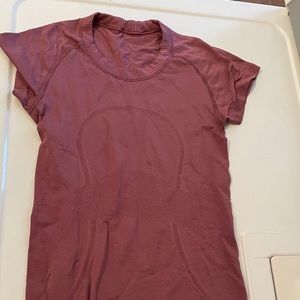 Lululemon Swiftly tech shirt.